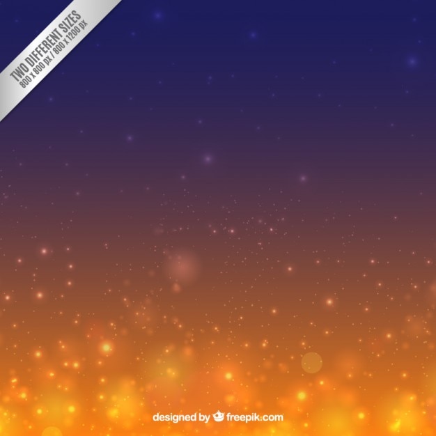 Free Vector golden to purple bokeh background