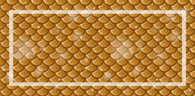 Free Vector golden scales pattern background