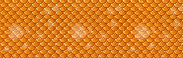 Free Vector golden scales seamless pattern background