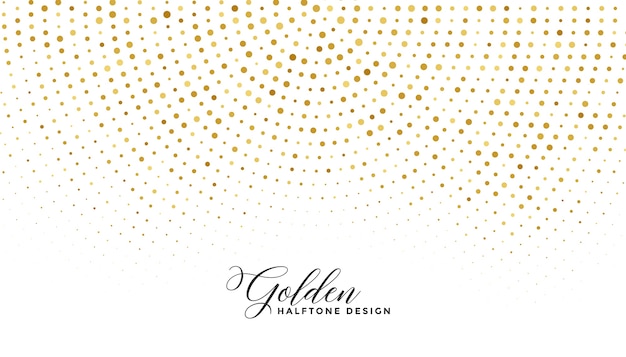 Golden sparkle halftone on white background