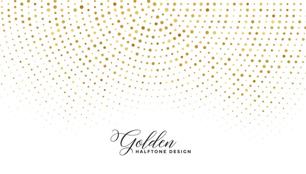 Golden sparkle halftone on white background