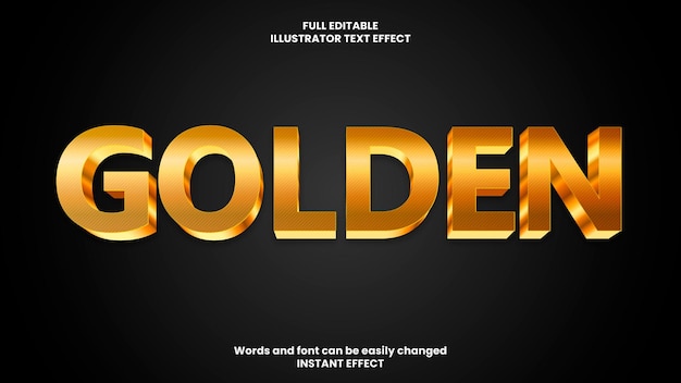 Golden Text Effect