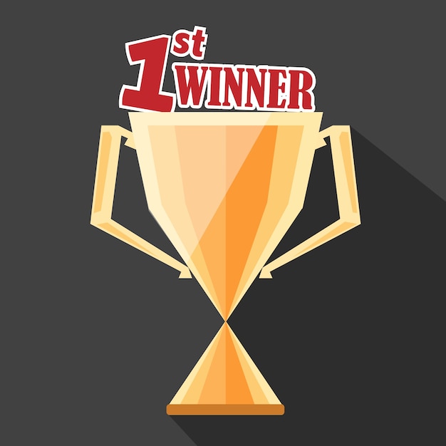 Free Vector golden trophy vector