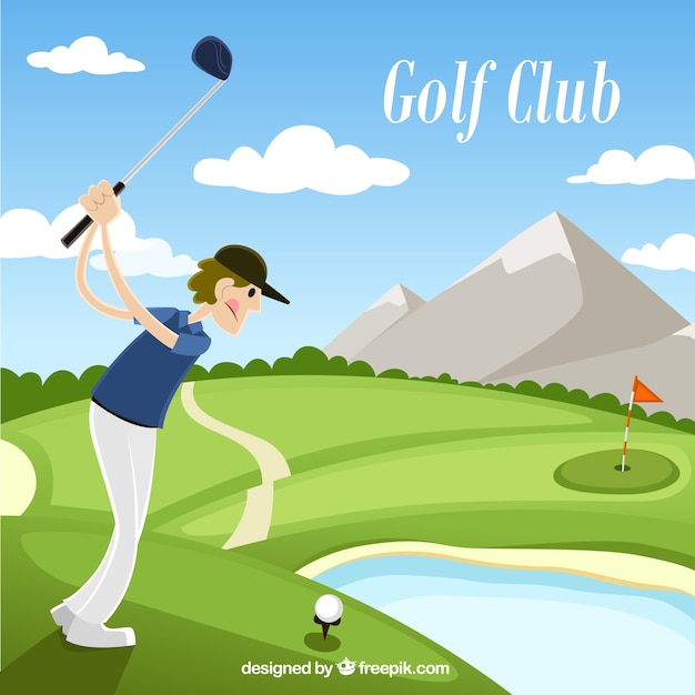 Free Vector golf club illustration