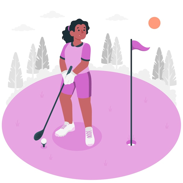 Free Vector golf concept illustration