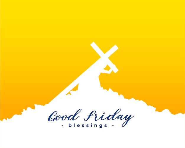 Free Vector good friday religious background give honor to jesus