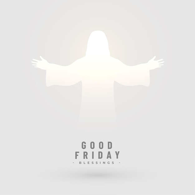 Free Vector good friday religious background to inspire your spiritualism