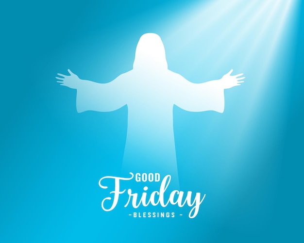 Free Vector good friday religious event background with light effect