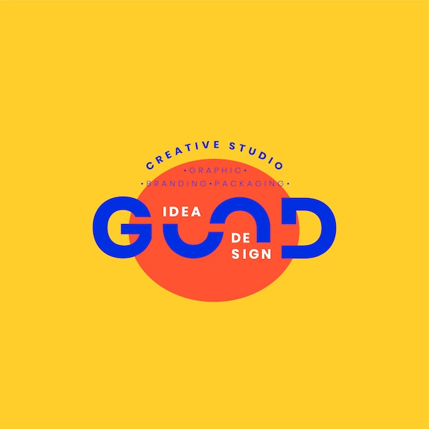 Good idea logo badge design