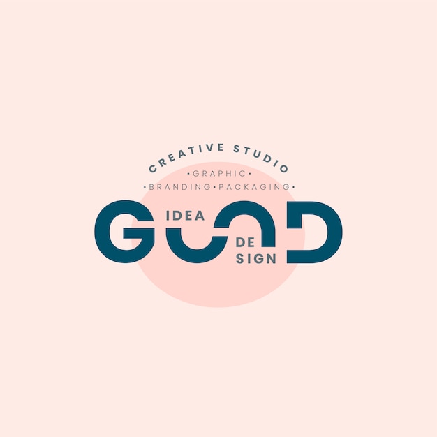 Good idea logo badge design