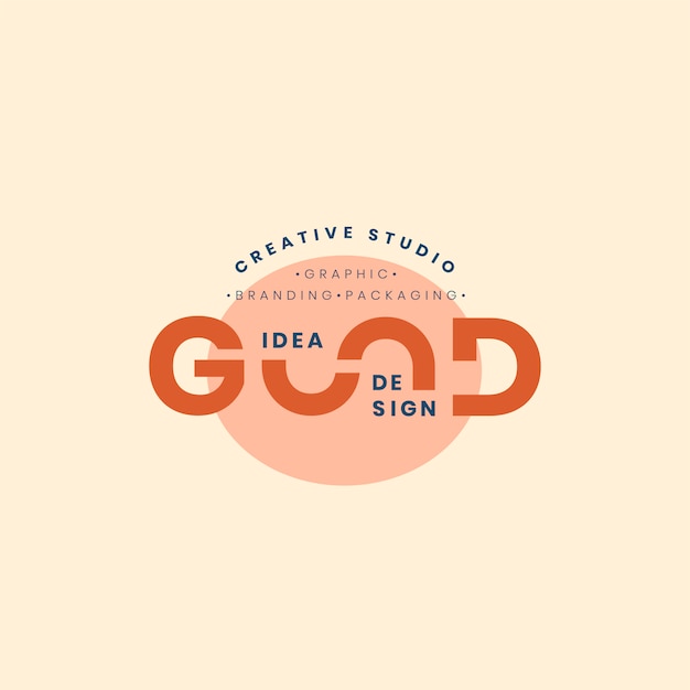 Good idea logo badge design