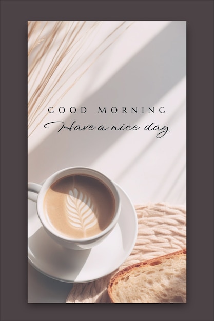 Free vector good morning instagram story design