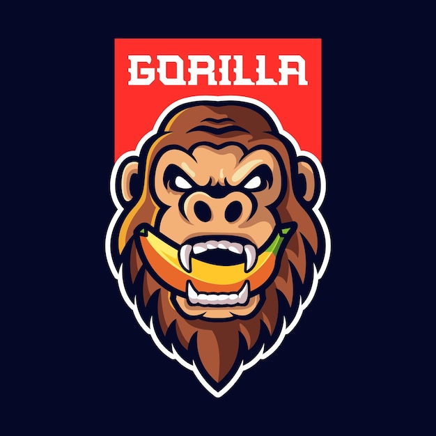 Gorilla Mascot Logo template