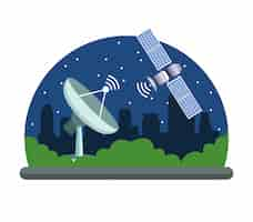 Free vector gps location satelital service