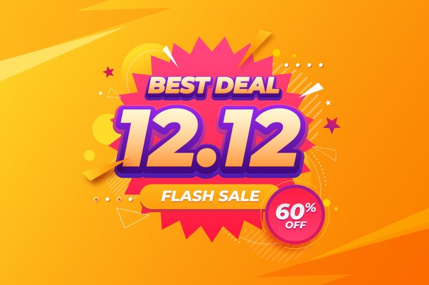 Gradient 12.12 sale background