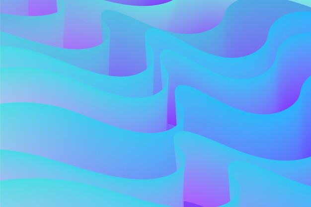 Gradient 3d folds background