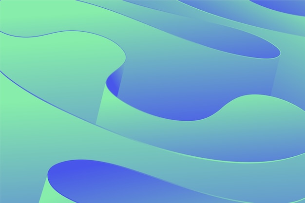 Gradient 3d folds background