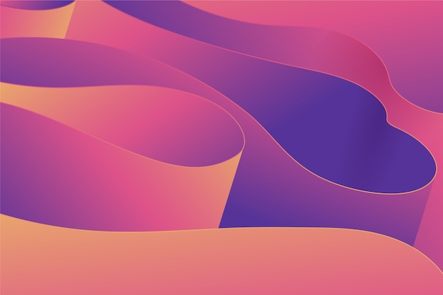 Gradient 3d folds background