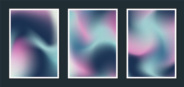 Gradient abstract blurred cover collection