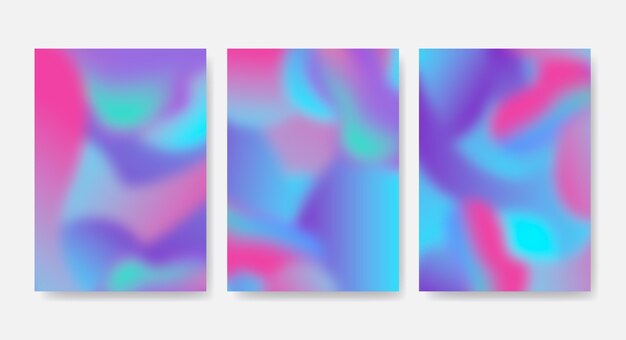 Gradient abstract blurred cover collection