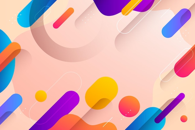 Free Vector gradient abstract colorful shapes background