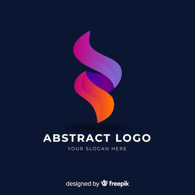 Gradient abstract company logo template