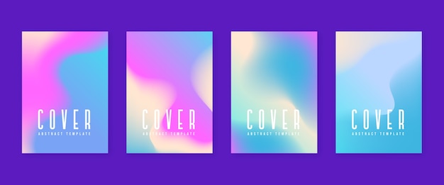 Gradient abstract  cover template