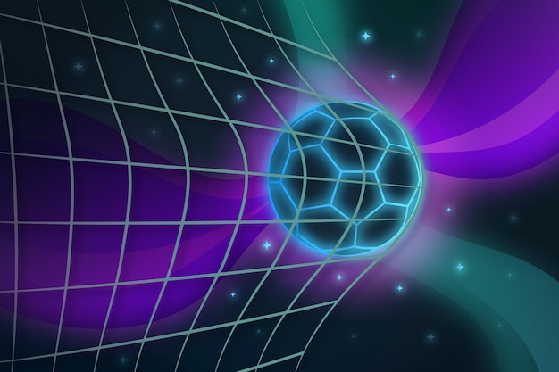 Free Vector gradient abstract football background