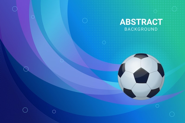 Gradient abstract football background