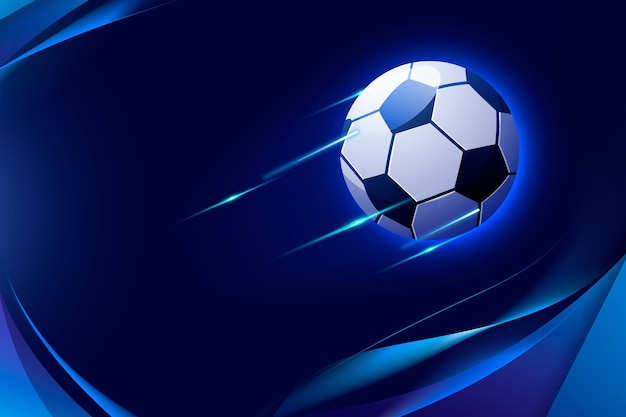 Gradient abstract football background