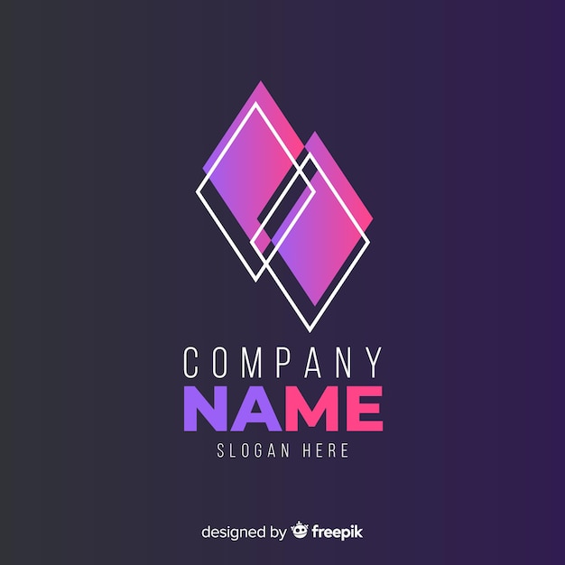 Free Vector gradient abstract logo template