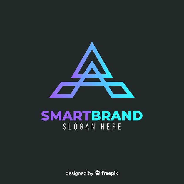 Gradient abstract logo template