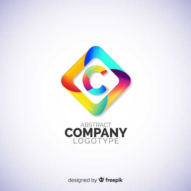 Gradient abstract logo template