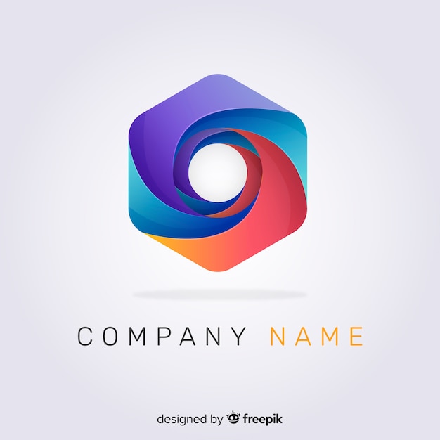 Gradient abstract logo template