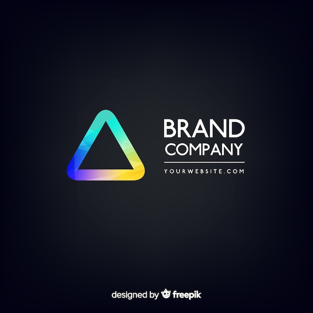 Gradient abstract logo template