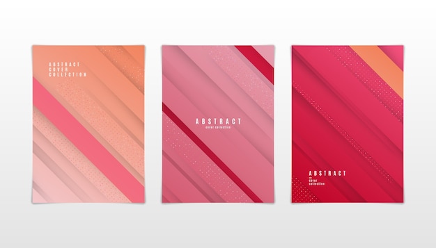 Gradient abstract shapes cover collection