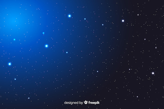 Gradient abstract starry night background