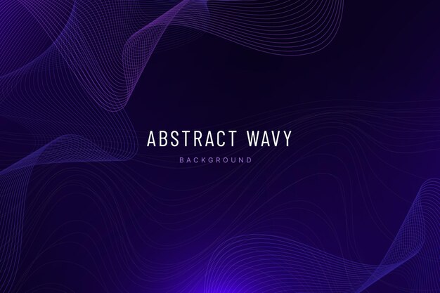 Gradient abstract wavy background