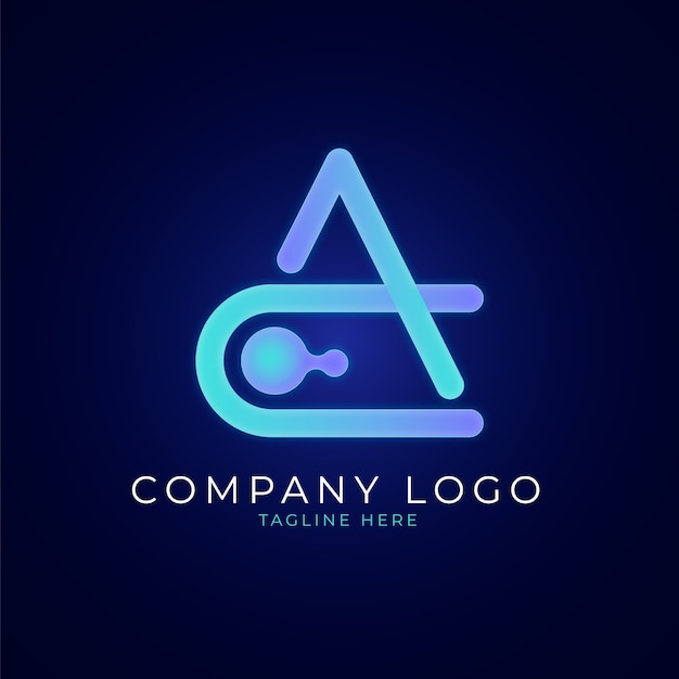 Gradient ac logo design