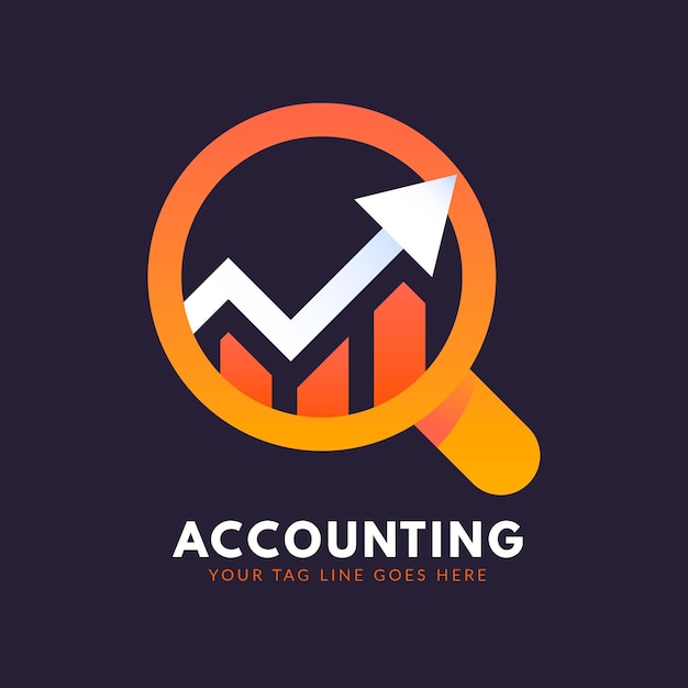 Gradient accounting logo template