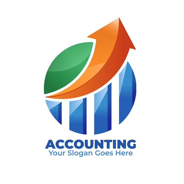 Free Vector gradient accounting logo template