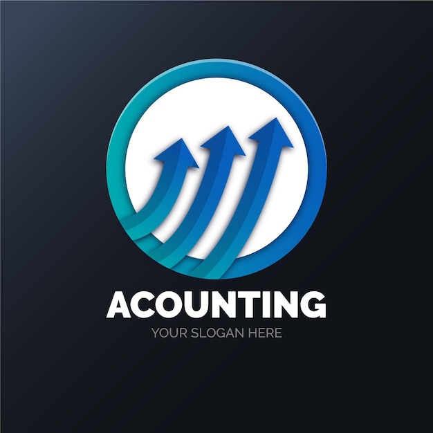 Gradient accounting logo template