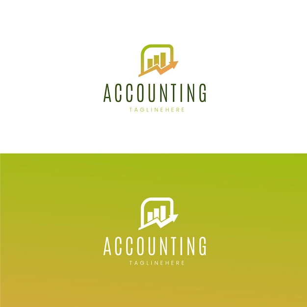 Gradient accounting logo template