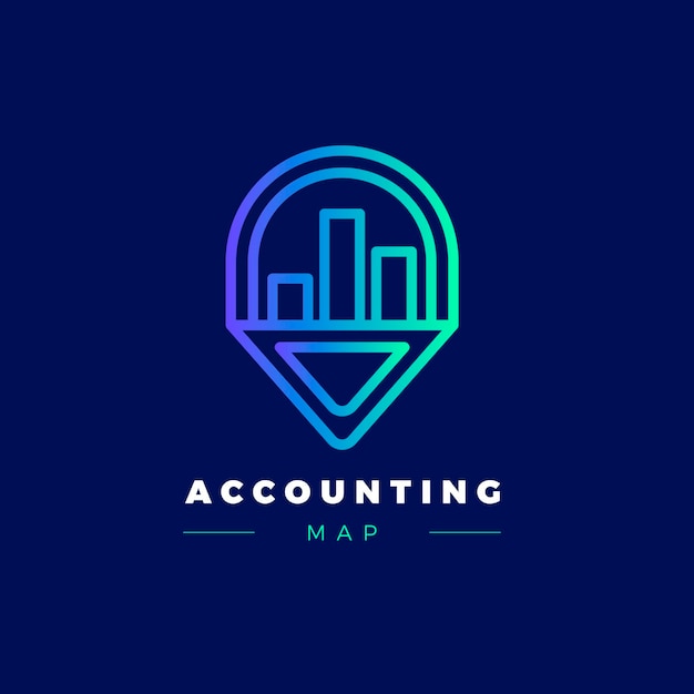 Free Vector gradient accounting logo template