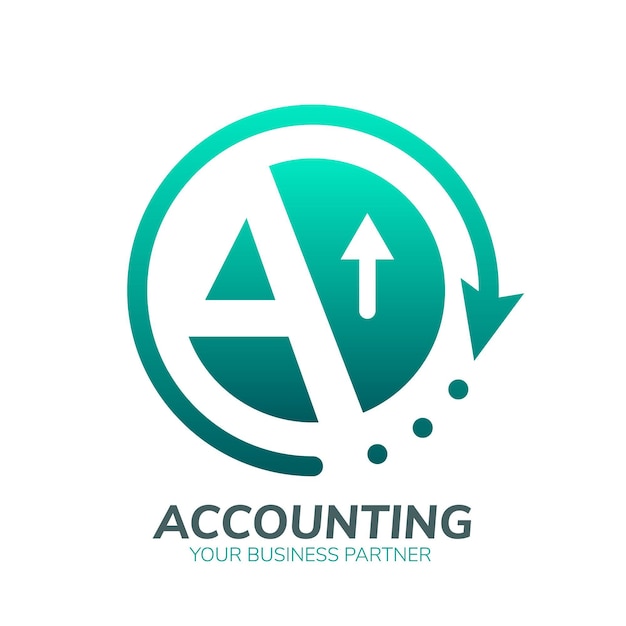 Free Vector gradient accounting logo template