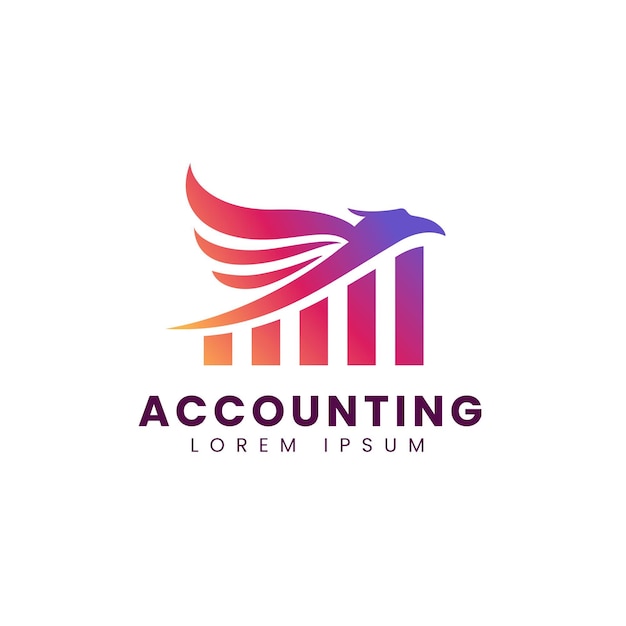 Gradient accounting logo template