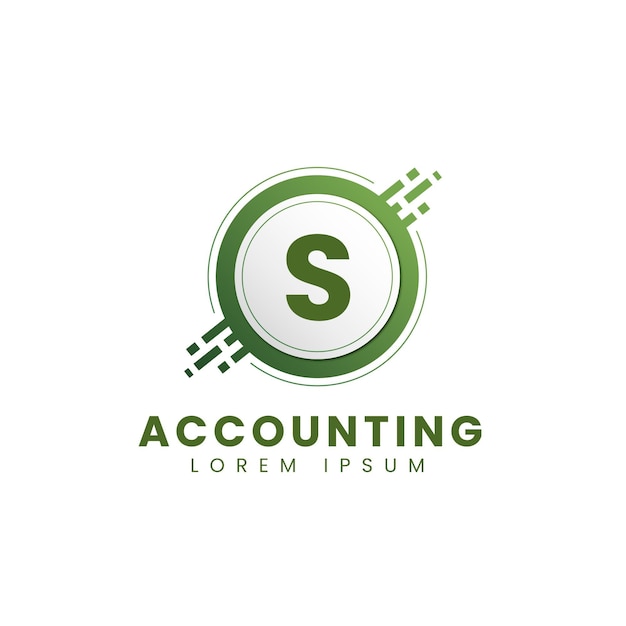 Free Vector gradient accounting logo template