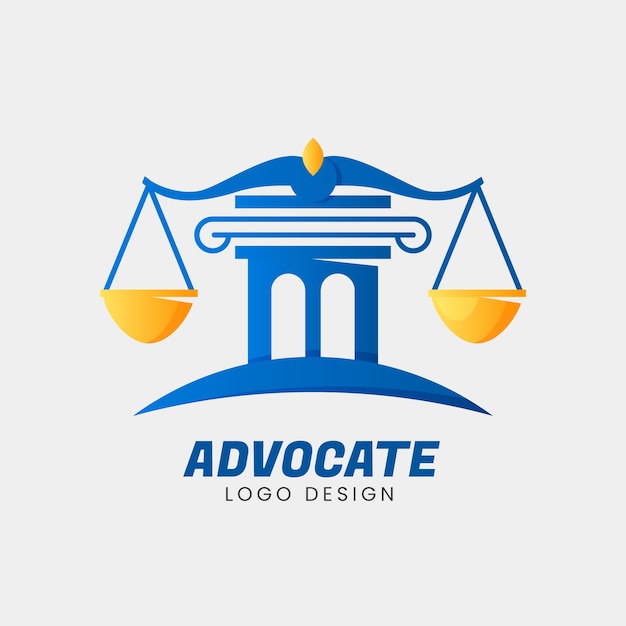 Gradient advocate logo design