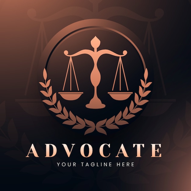 Gradient advocate  logo template