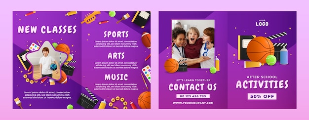 Gradient after school activities brochure